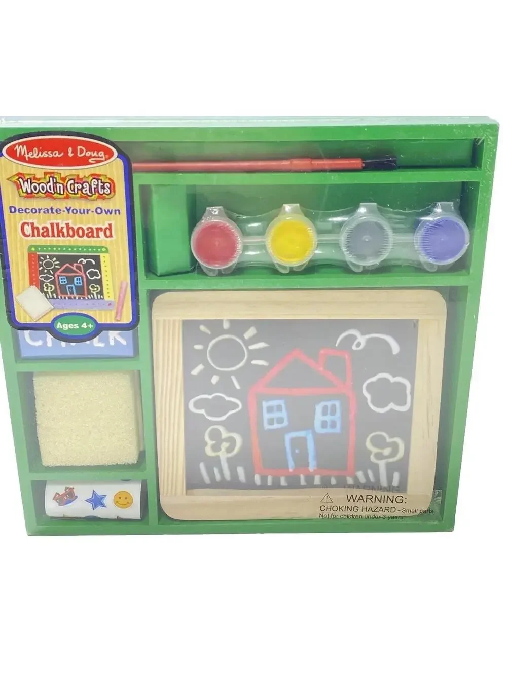 Melissa and Doug Decorate Your Own Chalkboard Kids Arts and Crafts Brand New